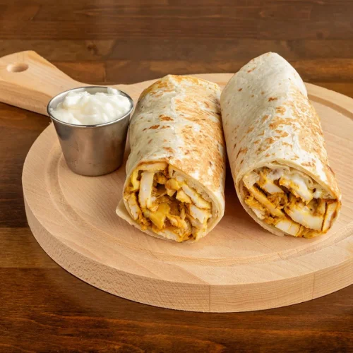 Chicken Shawarma - Marinated chicken shawarma, tender and full of flavor.